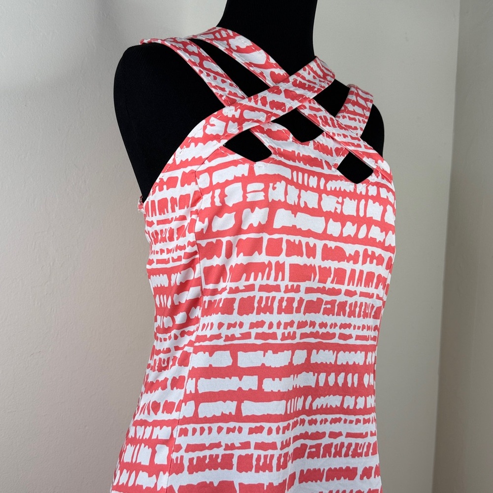 GRETCHEN SCOTT White Cypher Hotsie Totsie Criss Cross Straps Dress XS - Picture 3 of 9